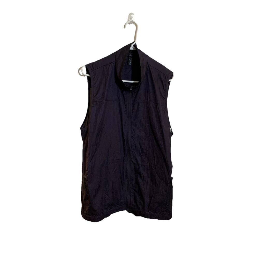 Mens Adidas HIIT Training Vest Full Zip Jacket Size XL Blue Vented Lightweight